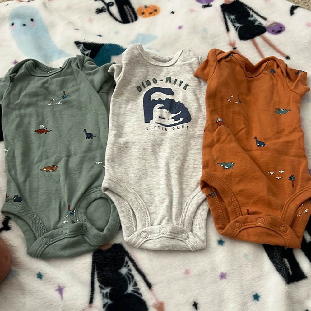 Still new never wear it. You will love it on your new born baby